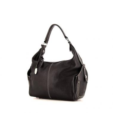 Sac porté épaule ou main Tod's en cuir grainé noir