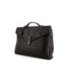 Bottega Veneta briefcase in black intrecciato leather - 00pp thumbnail
