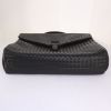 Bottega Veneta briefcase in black intrecciato leather - Detail D4 thumbnail