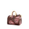 Borsa Louis Vuitton Speedy 30 in tela monogram marrone a fiori e pelle naturale - 00pp thumbnail