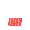 Louis Vuitton Sarah wallet in coral and salmon pink bicolor monogram patent leather - 00pp thumbnail
