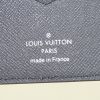 Cartera para tarjetas Louis Vuitton en cuero taiga negro, azul y blanco - Detail D2 thumbnail