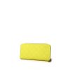 Portefeuille Louis Vuitton Zippy en cuir jaune - 00pp thumbnail