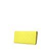 Billetera Louis Vuitton en cuero amarillo - 00pp thumbnail
