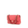 Chanel Timeless handbag in pink quilted leather - 00pp thumbnail