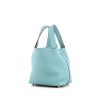 Hermes Picotin small model handbag in blue togo leather - 00pp thumbnail