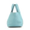 Hermes Picotin small model handbag in blue togo leather - 360 thumbnail