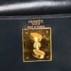 Borsa Hermes Kelly 28 cm in pelle box blu marino - Detail D3 thumbnail