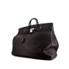 Sac de voyage Hermes Haut à Courroies - Travel Bag en cuir taurillon clémence noir - 00pp thumbnail