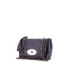 Mulberry Lily handbag in dark blue ostrich leather - 00pp thumbnail