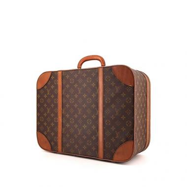 Valise souple Louis Vuitton Airbus en toile monogram enduite et cuir naturel