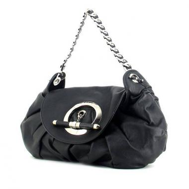 Bolso de mano Dior en cuero negro
