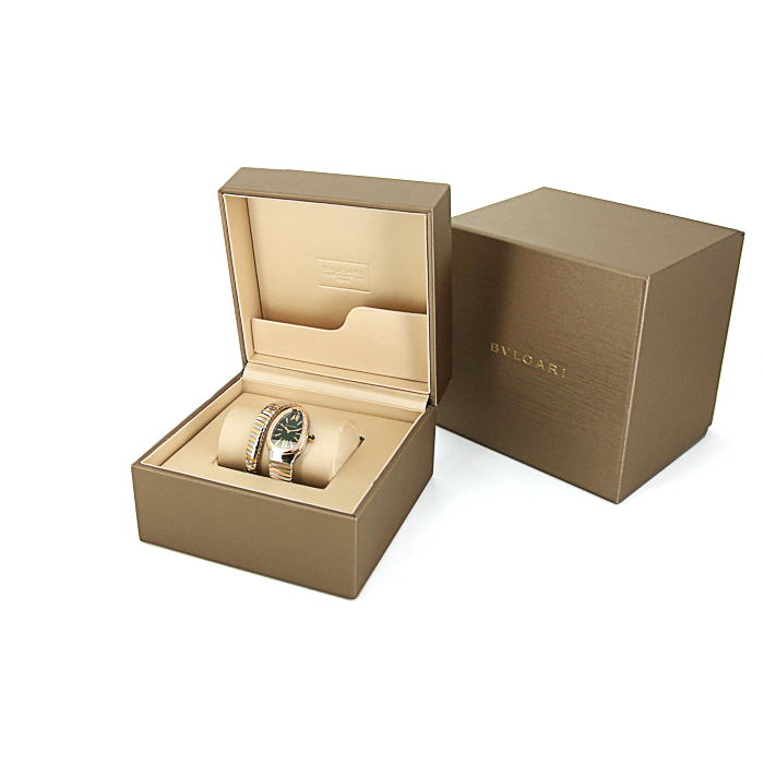 Bulgari Serpenti watch in stainless steel and pink gold Ref:  SP35SPG Circa  2010 - Detail D2