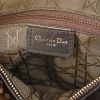 Bolso de mano Dior Lady Dior modelo mediano en cuero cannage marrón - Detail D3 thumbnail