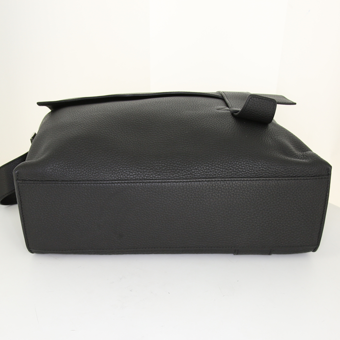 Borsa a tracolla Hermès in pelle togo grigio antracite - Detail D4