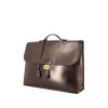 Hermès Sac à dépêches briefcase in brown box leather - 00pp thumbnail