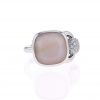 Poiray Indrani large model ring in white gold and diamonds and in opal - 360 thumbnail