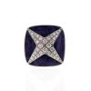 Anello Mauboussin String Star in oro bianco,  giada viola e diamanti - 360 thumbnail