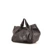 Marni shopping bag in grey suede - 00pp thumbnail