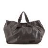 Marni shopping bag in grey suede - 360 thumbnail