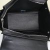 Celine Trapeze medium model handbag in black leather and black suede - Detail D3 thumbnail
