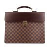 Borsa portadocumenti Louis Vuitton Altona in tela a scacchi e pelle marrone - 360 thumbnail
