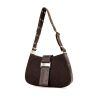 Dior Street Chic handbag in dark brown monogram canvas and brown leather - 00pp thumbnail