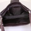 Dior Street Chic handbag in dark brown monogram canvas and brown leather - Detail D2 thumbnail