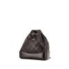 Chanel Gabrielle backpack in black quilted leather and black smooth leather - 00pp thumbnail