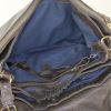 Jerome Dreyfuss Albert shoulder bag in brown grained leather - Detail D2 thumbnail