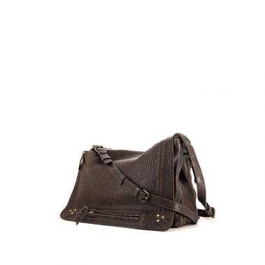 Bolso bandolera Jerome Dreyfuss Albert en cuero granulado marrón
