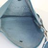 Hermes Evelyne shoulder bag in blue jean togo leather - Detail D2 thumbnail