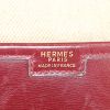 Hermes Jige pouch in burgundy box leather - Detail D3 thumbnail