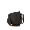 Chloé Marcie shoulder bag in black grained leather - 00pp thumbnail