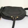 Chloé Marcie shoulder bag in black grained leather - Detail D4 thumbnail