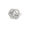 Sortija Chanel Camélia Fil en oro blanco y diamantes - 00pp thumbnail