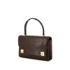 Hermès Piano handbag in brown ostrich leather - 00pp thumbnail