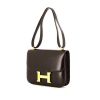 Hermes Constance handbag in brown box leather - 00pp thumbnail