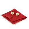 Cartier Caresse d'Orchidées small earrings in pink gold and diamonds - Detail D2 thumbnail