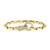 Cartier Agrafe bracelet in yellow gold and diamonds - 00pp thumbnail