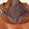 Salvatore Ferragamo Sofia handbag in brown grained leather - Detail D3 thumbnail
