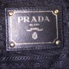 Bolso de mano Prada Plissé en lona y cuero negro - Detail D4 thumbnail