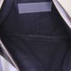 Pochette Balenciaga Clip M en toile bordeaux et cuir noir - Detail D2 thumbnail