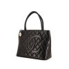 Bolso de mano Chanel Medaillon - Bag en cuero acolchado negro - 00pp thumbnail