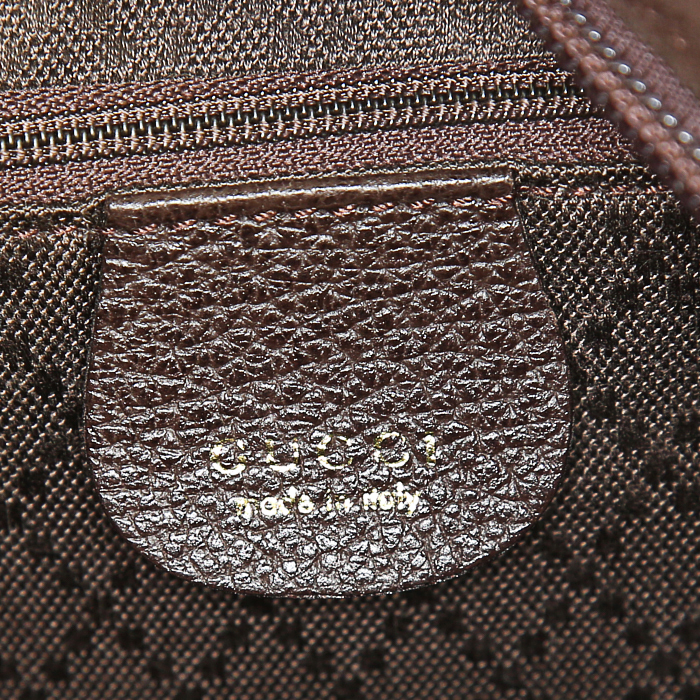 Borsa Gucci Bamboo modello piccolo in camoscio marrone e pelle marrone - Detail D3