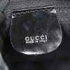 Sac à main Gucci Bamboo en toile noire et cuir vernis noir - Detail D3 thumbnail