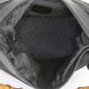 Gucci Bamboo handbag in black canvas and black patent leather - Detail D2 thumbnail