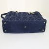 Dior Lady Dior large model handbag in blue denim canvas - Detail D5 thumbnail