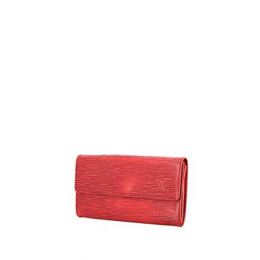Billetera Louis Vuitton Sarah en cuero Epi rojo