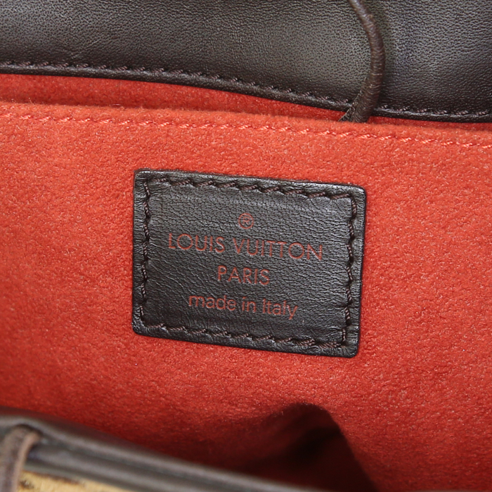 Louis Vuitton Sauvage Impala handbag in damier foal and brown leather - Detail D3